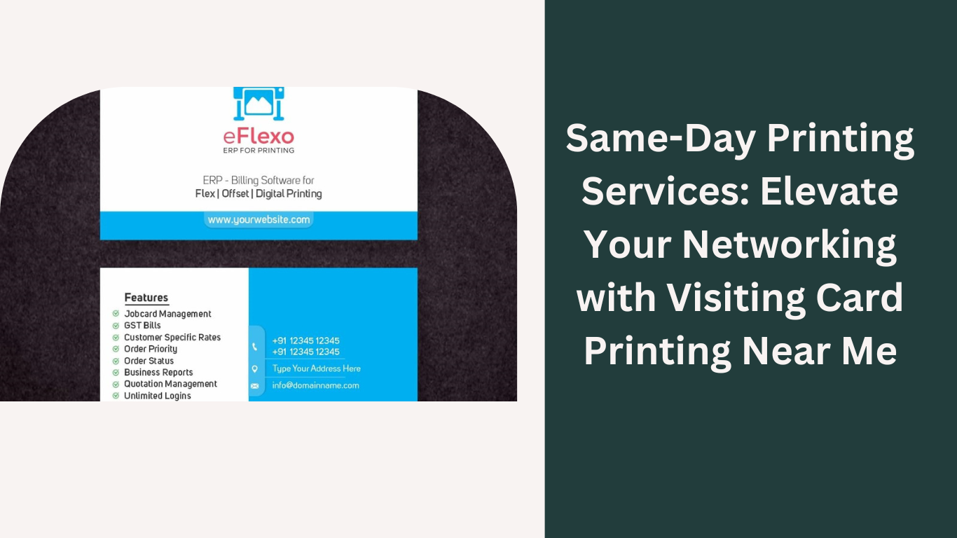 Visiting Card Printing Near Me